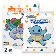Sung Gyung Food 成京 寶可夢雙次翻烤飯捲用海苔 10g 3包入組+立體雙變貼紙 隨機出貨, 2組