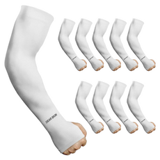 디어스킨 자외선 차단 손가락 쿨토시 2p, 화이트, 10세트