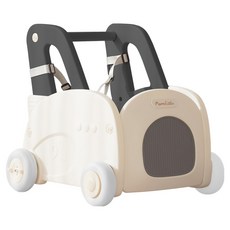 맘앤리틀 유아용 4in1 걸음마 보조기, 화이트 + 그레이, 1개