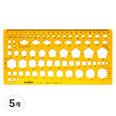 KORING 綜合模板尺 K-110, 5個, 單一顏色