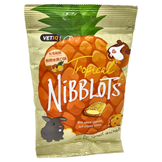 Vetiq 小動物化毛餡餅 熱帶水果口味，添加維生素，柔軟奶油中心，適用於小動物, 30g, 1包