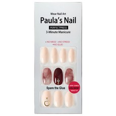 Paula's Nail 寶拉美甲 光療秒貼美甲 30片, 栗子蒙布朗, 1組