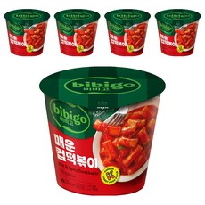 CJ bibigo 辣味杯裝年糕, 5個, 110g