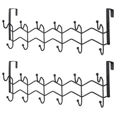 생활공식 도어행거 12구, 2개, 블랙