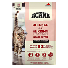 ACANA 愛肯拿 室內開胃貓糧, 放養雞肉 + 鯡魚 + 蔓越莓, 4.5kg, 1袋