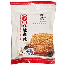 軒記台灣肉乾王 櫻花蝦杏仁脆豬肉乾, 70g, 1包