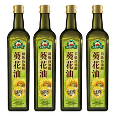 得意的一天 頂級高油酸葵花油 富含維生素E 無添加物 適合高溫烹調, 750ml, 4瓶