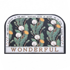 菓拉小舖 珪藻土浴室吸水軟墊 海上繁花 柔軟吸水防滑, 1入, 60 x 40cm