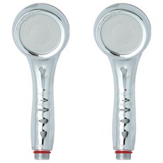 Jeilbath增壓蓮蓬頭, 銀色, 2個