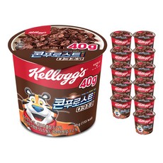 Kellogg's 家樂氏 FROSTIES 東尼玉米片 杯裝黑巧克力香甜玉米片, 40g, 12個