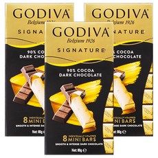 고디바 시그니쳐 다크 초콜릿 미니바 8p, 80g, 3개