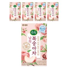 순작 콜드브루 과일허브티 납작 복숭아차, 1.8g, 20개입, 5개