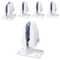 키밍 탁상 가림막 파티션 브라켓 유광 T형 화이트, 6개