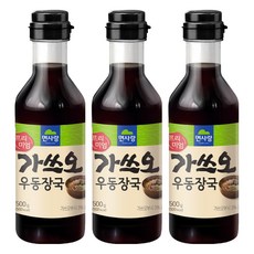 면사랑 프리미엄 가쓰오 우동장국, 500g, 3개