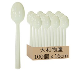 Daiwa Bussan 一次性塑膠湯匙, 100個, 1包