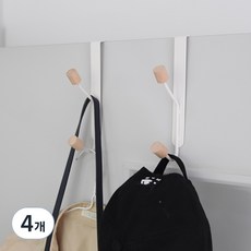 i-MATE 門用衣架 2入, 白色, 4個