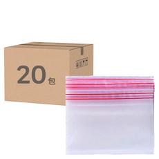 百貨King 00號透明密封夾鏈袋, 3.5 x 4cm, 100個裝, 20包