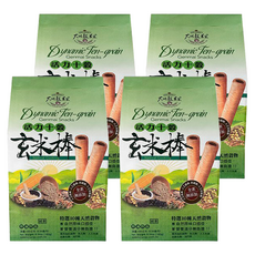 大地穀萊寶 活力十穀玄米棒, 台灣本產, 特選10種天然穀物, 全素, 180g, 4袋