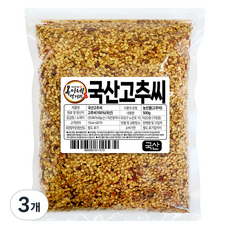 복이네먹거리 국산 고추씨, 500g, 3개