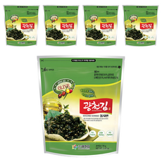 광천김 올리브 녹차 돌자반, 70g, 5개