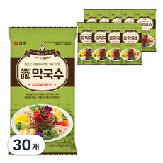 샘표 쟁반비빔 막국수, 126g, 30개
