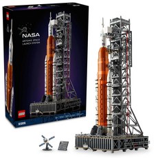LEGO 樂高 10341 阿提米絲太空發射系統，NASA靈感大型積木, 紅色 + 白色 + 灰色, 1盒