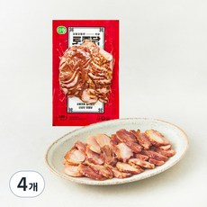 다향 꼬들꼬들 토종닭 훈제 슬라이스, 4개, 500g