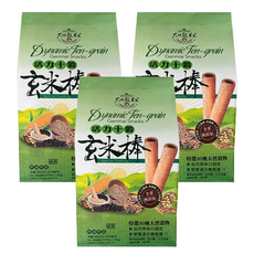 大地穀萊寶 活力十穀玄米棒, 台灣本產, 特選10種天然穀物, 全素, 180g, 3袋