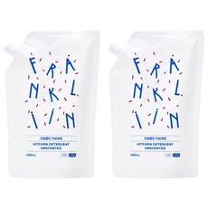 FRANKLIIN 유아용 주방세제 리필, 2개, 450ml