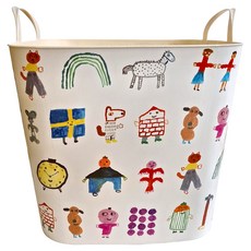 Stacksto X Mogu Takahashi 聯名收納籃, 33.5 x 33.5 x 29.2, 當我們在一起, 1個