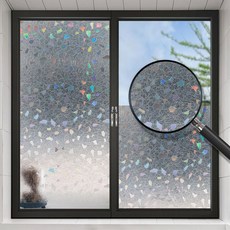 피어니스트 무점착 창문 시트지, 유리조각, 50 x 200 cm