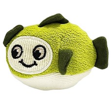 黃金貓 熱帶魚系列 貓草玩具 抓毛絨 響紙, 1個, 綠色