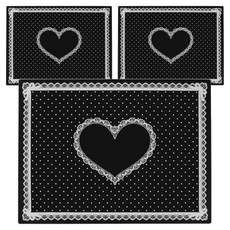 SM美甲矽膠墊, 3個, 黑色