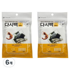 집사람 국산 일회용 다시백, 6개, 50개입, 중(M)