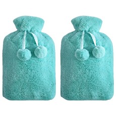 어바웃홈 부드러운 보온 찜질팩 + 커버 블루 세트, 2세트