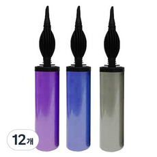 아가플러스 유광 칼라 핸드 공기 펌프, 랜덤발송, 12개