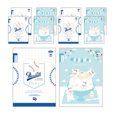 PENPIA 8行男孩小學筆記本 10入, 隨機發貨, 1套