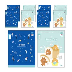 PENPIA 男孩小學筆記本 10入, 隨機發貨, 1套