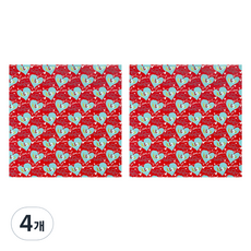 Allode 芭比粉包裝紙 50 x 70 cm, 4個, NO.01 紅色