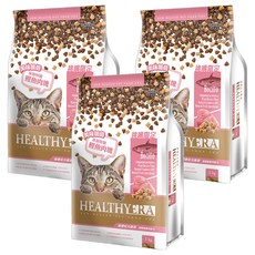 HEALTHYERA 健康紀元寵食 挑嘴貓專用配方貓糧 嚴選在地新鮮食材 鰹魚口味, 1kg, 3袋