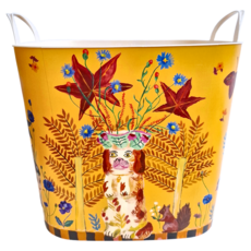 Stacksto X Nathalie Lete 聯名收納籃 40L, 33.5 x 33.5 x 29.2, 犬, 1個