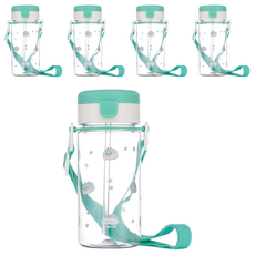 에디슨 프렌즈 흘림방지 에코젠 빨대컵, 350ml, 5개, 공룡에디노