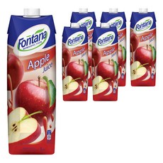 蘋果汁, 6個, 1L