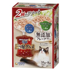 unicharm pet 銀湯匙 三星美食無添加餐包, 鮪鰹雞雙口味, 280g, 1盒