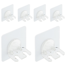 deHUb 2人用黏合墊牙刷架, 單色, 6個