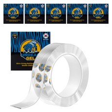 不死凝膠 無敵多用途超強力矽膠雙面膠帶 透明凝膠, 6個