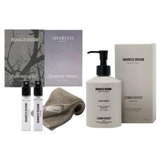 SHARECO 台灣公司貨 生活香氣入門組 灰燼 + 無瑕小香水 + 昕洗手露 + 淺棕純棉短浴巾, 1套