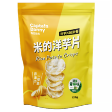 Captain Danny 丹尼船長 米的洋芋片 湖塩青檸味, 120g, 1包