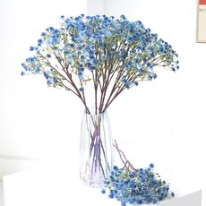 Happy Village 迷人滿天星人造花束 2入, 藍色, 1個