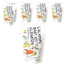 MOTHER-K 草本極淨蔬果奶瓶清潔慕斯 補充包, 400ml, 6包